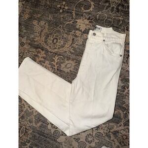 Agolde Pinch Waist White Jeans